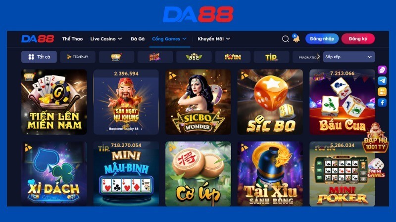 DA88 Nhà cái DA88 liên kết với Sunwin cung cấp game bài chất lượng